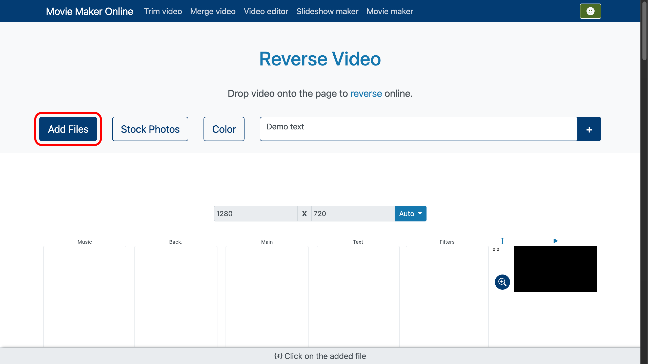 Subir video para revertir